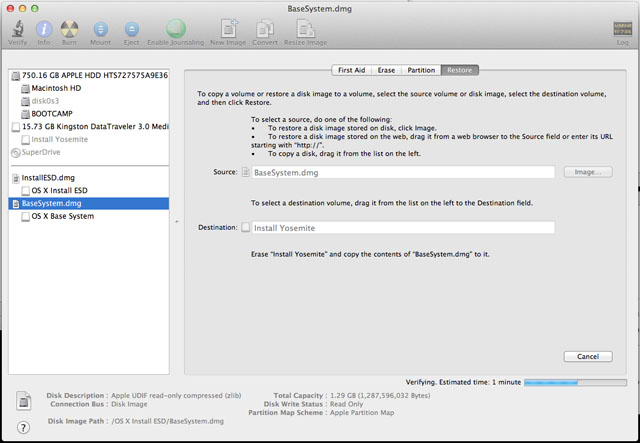 yosemite bootable usb